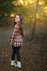 Pretty in Brown Plaid Set