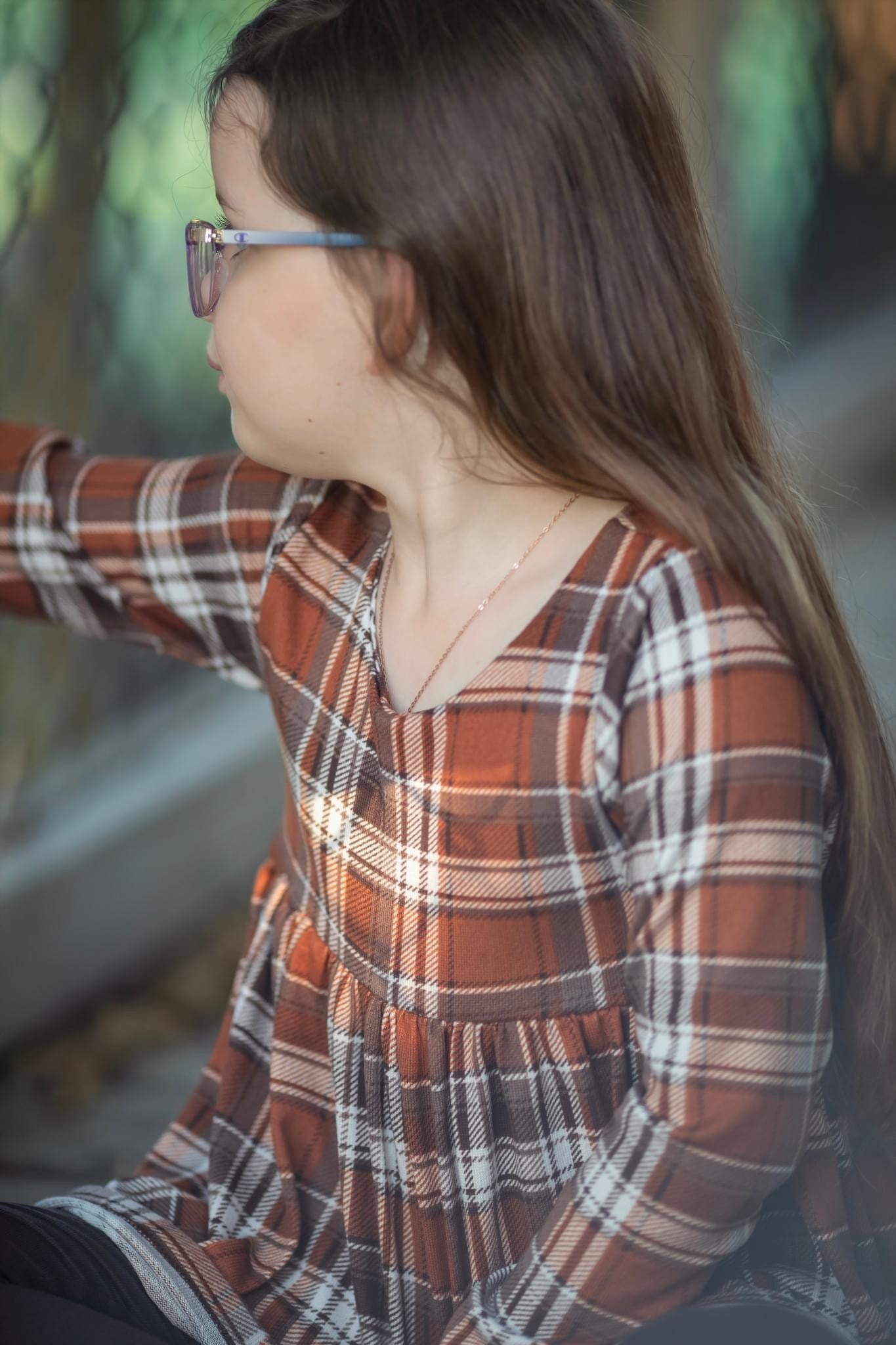 Pretty in Brown Plaid Set