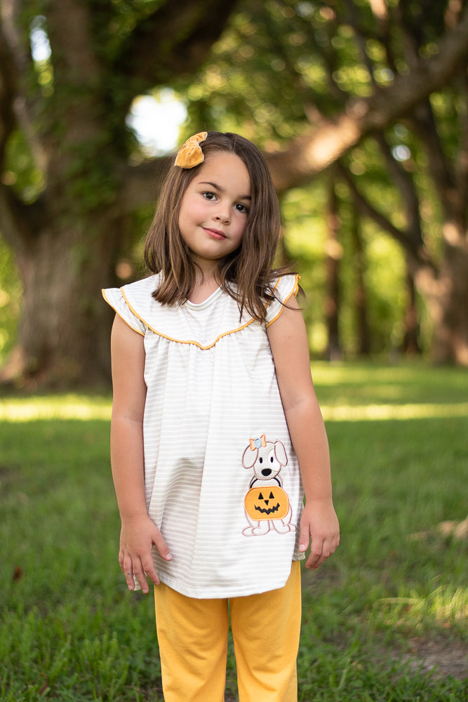 Puppy Pumpkin Patch Tunic Set