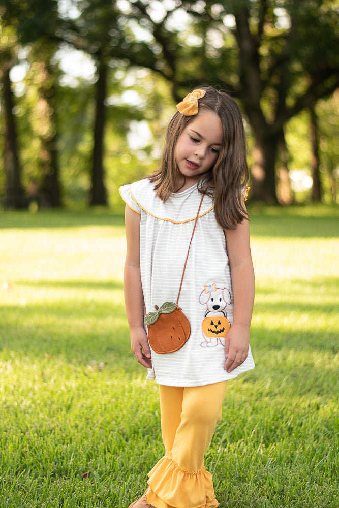 Puppy Pumpkin Patch Tunic Set