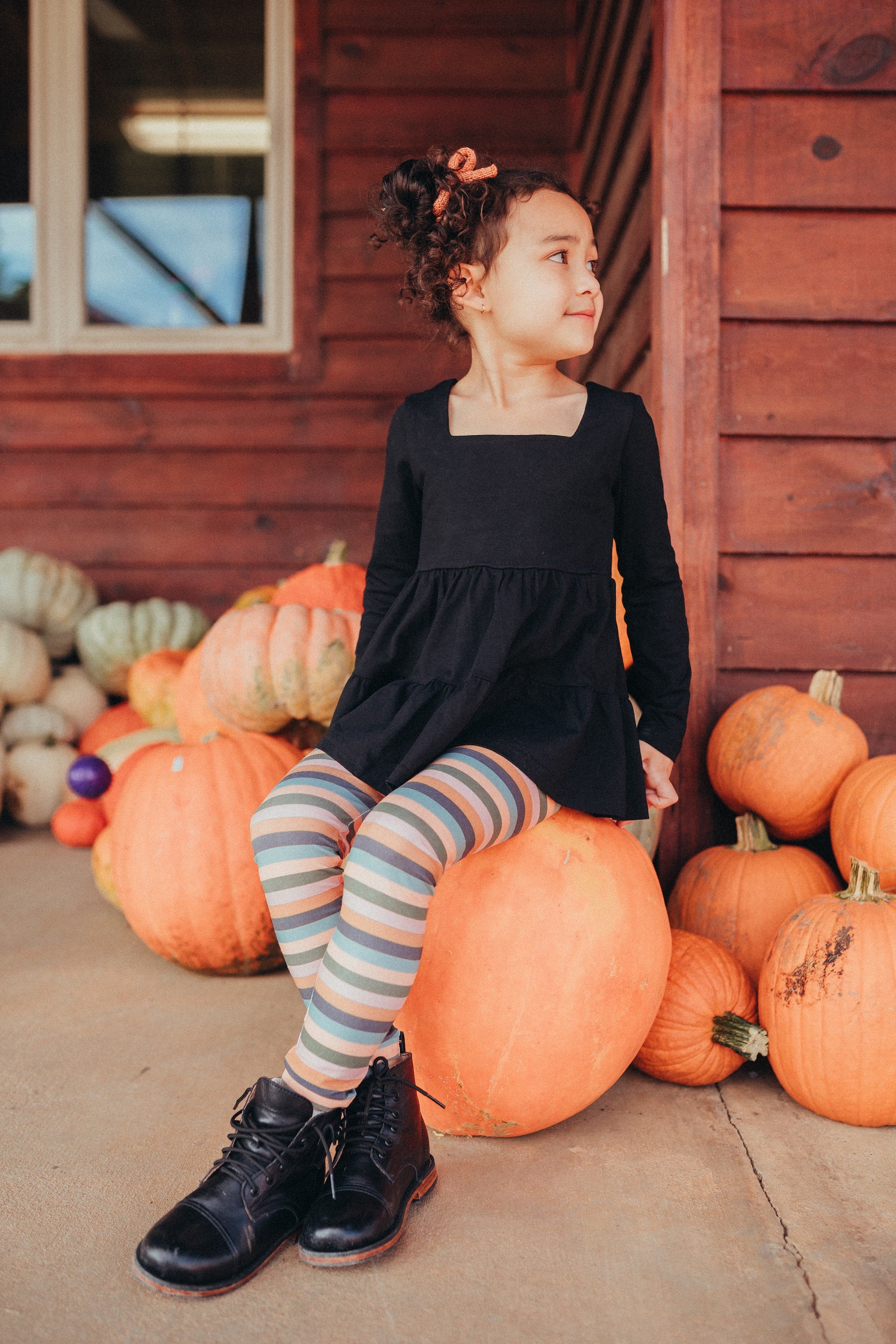 Dark Fall Stripes | Bellamy Tunic Set | Halloween 2021