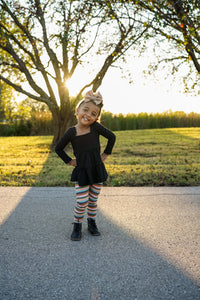 Dark Fall Stripes | Bellamy Tunic Set | Halloween 2021